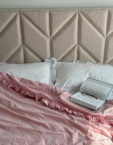 Постільна білизна з рюшами білий+пудровий BEDCLOZZZES (BEDCLZ_3921-1-2-2)