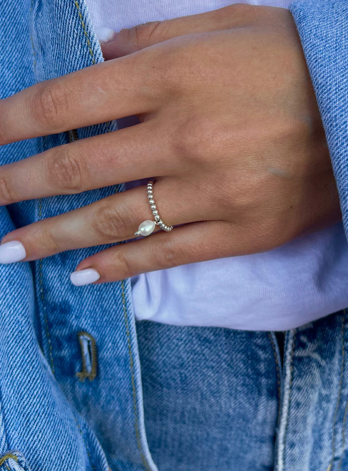 Каблучка Single Pearl SILVER STORIES (SS_SSR031)