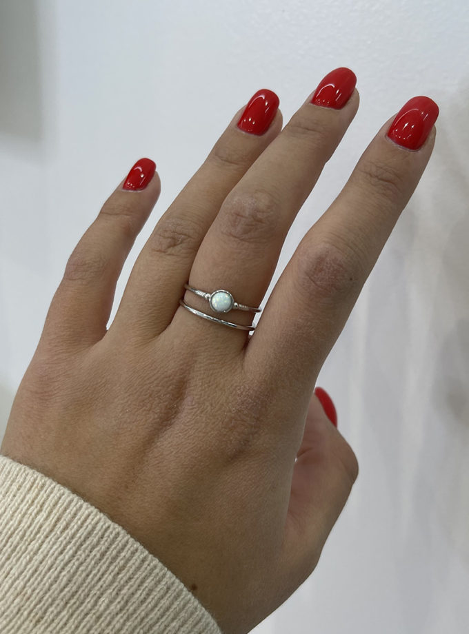 Каблучка White Opal SILVER STORIES (SS_SSR024)