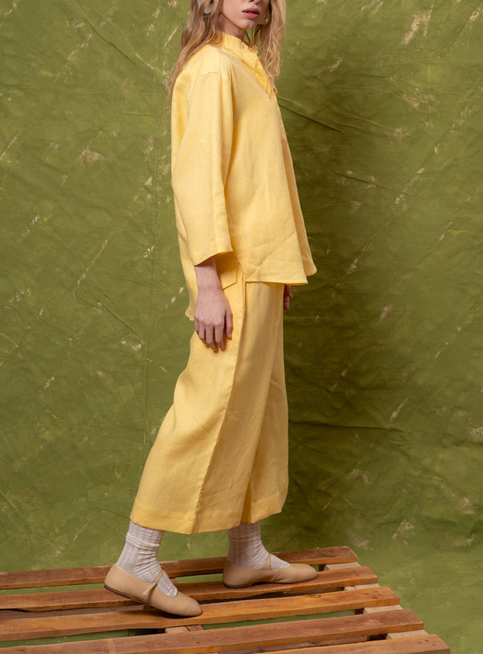 Лляні сорочка та кюлоти в баттер кольорі DUGA (DG_DUGA_SS_01)
