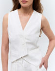 Жилет льняний білий TWINSIS CLOTHES (TW_TS_OP 009438)