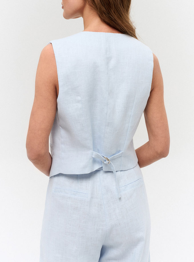 Жилет льняний блакитний TWINSIS CLOTHES (TW_TS_OP 660978)