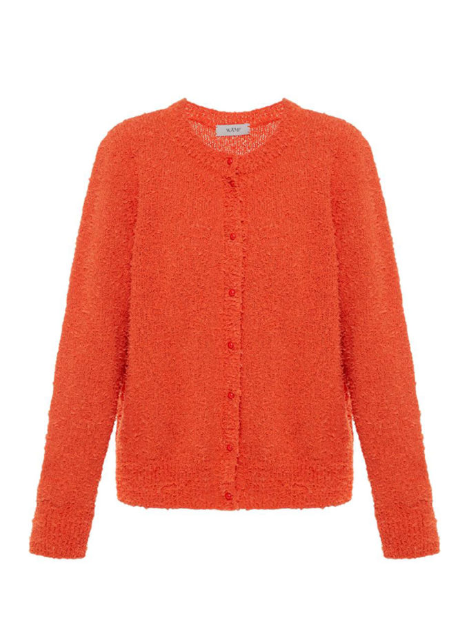 Бавовняний кардиган - Помаранчево - червоний WKMF (WKMF_224_2)