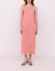 Сукня міді з бахромою - Кораловий WKMF (WKMF_209_2) - фото 5
