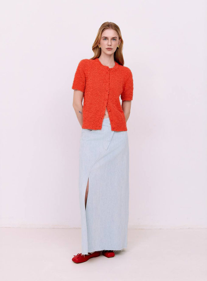 Спідниця максі джинсова - Блакитний WKMF (WKMF_213_1)