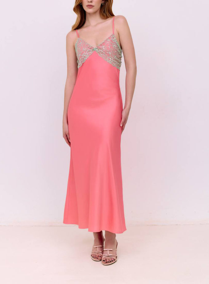 Сукня комбінація міді - Персикова WKMF (WKMF_220_1)