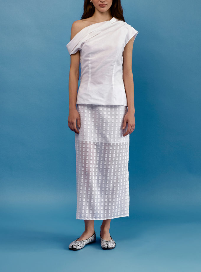 Cпідниця максі - Біла WKMF (WKMF_275_1)