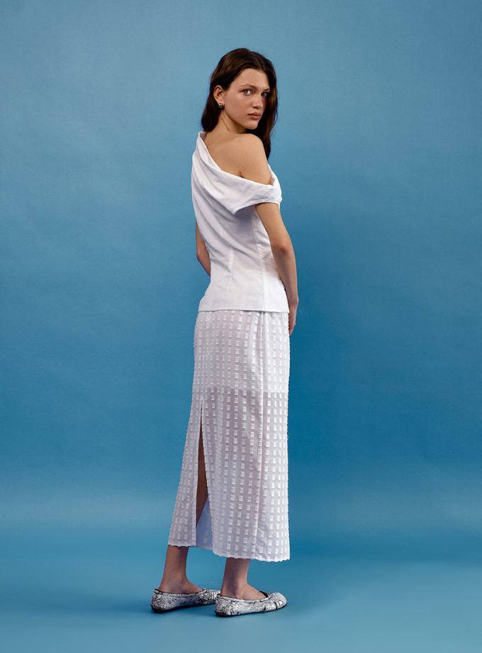 Cпідниця максі - Біла WKMF (WKMF_275_1)