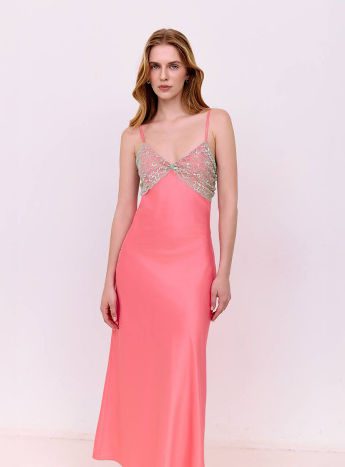 Сукня комбінація міді - Персикова WKMF (WKMF_220_1)