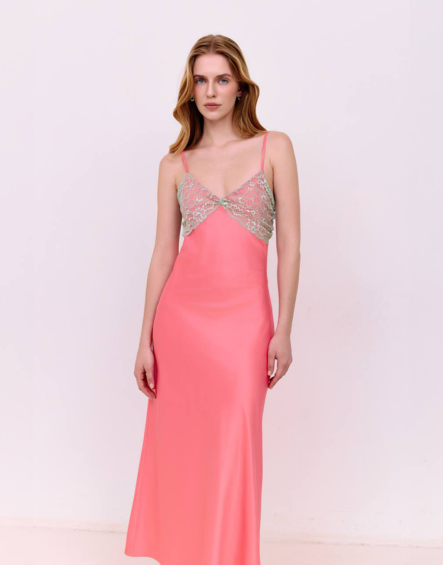 2 Сукня комбінація міді - Персикова WKMF (WKMF_220_1) - фото 2