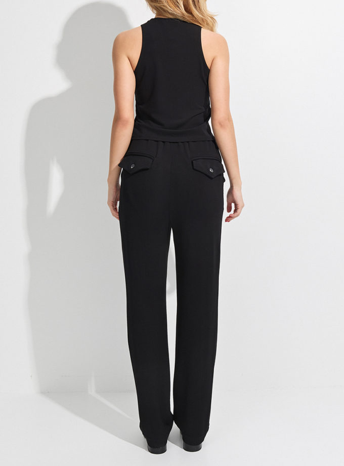 Чорні прямі штани THE ESSENCE (ESSENCE_THE-136)