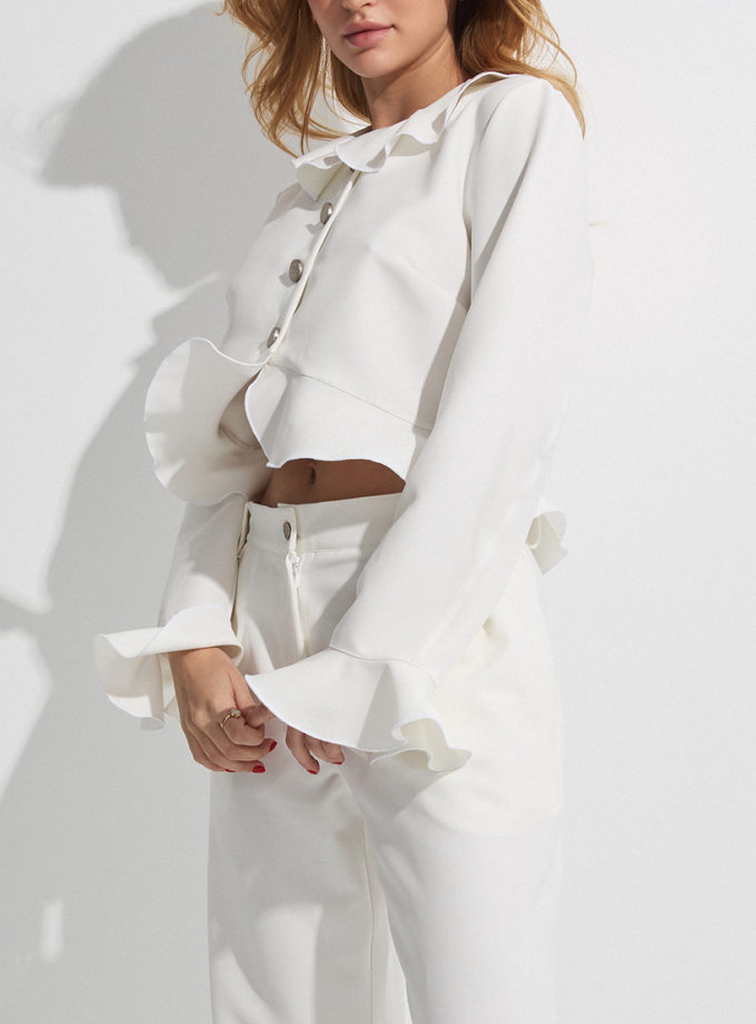 Жакет білого кольору THE ESSENCE (ESSENCE_THE-122)