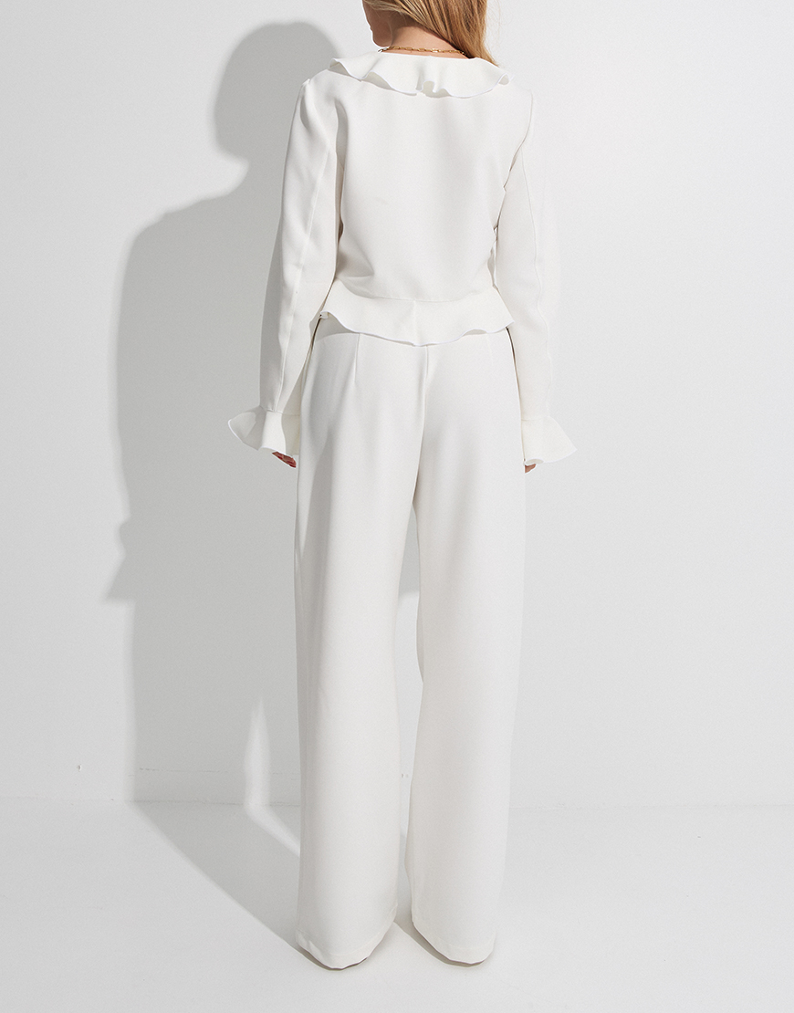 22.05theessence4807 Брюки білого кольору THE ESSENCE (ESSENCE_THE-121) - фото 3