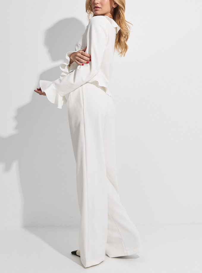 Брюки білого кольору THE ESSENCE (ESSENCE_THE-121)