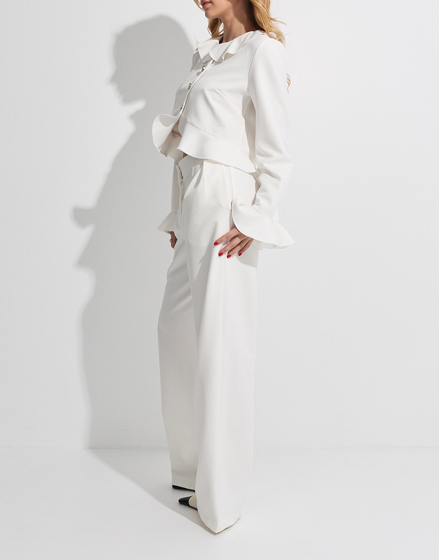 22.05theessence4815 Брюки білого кольору THE ESSENCE (ESSENCE_THE-121) - фото 4