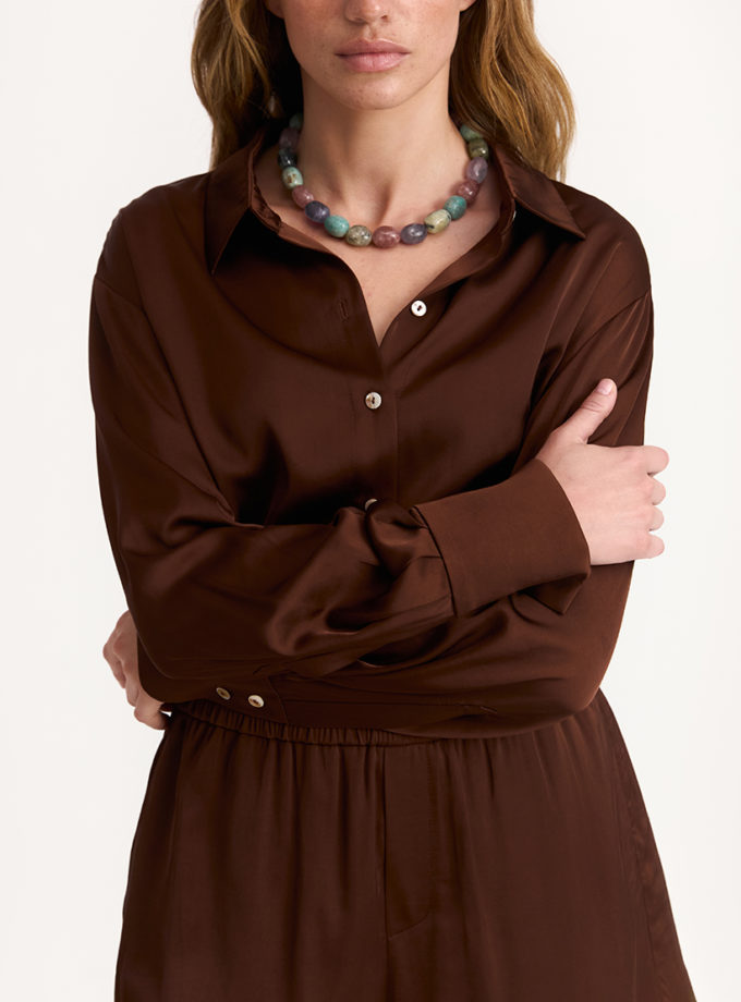 Сорочка Maree  in Chocolate IAM (IAM_MR/SHRT/CHCLT)