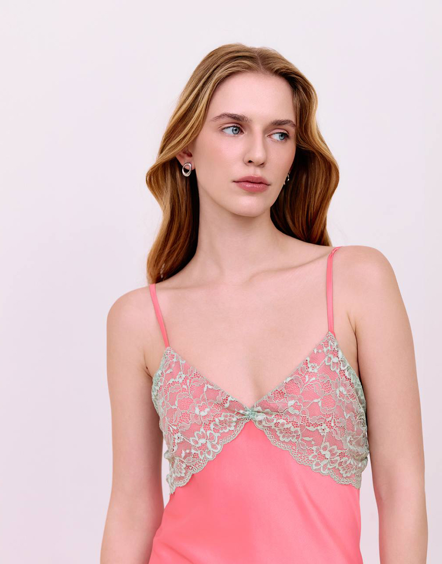 4 Сукня комбінація міді - Персикова WKMF (WKMF_220_1) - фото 4