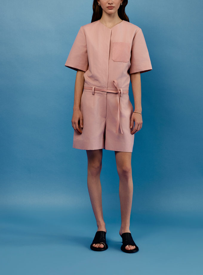 Міні-комбінезон - Пудровий WKMF (WKMF_271_1)