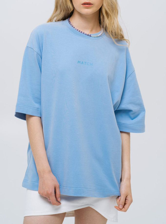 Футболка Blue MATCH DENIM (MTCH_sp25-tshirt-blue)