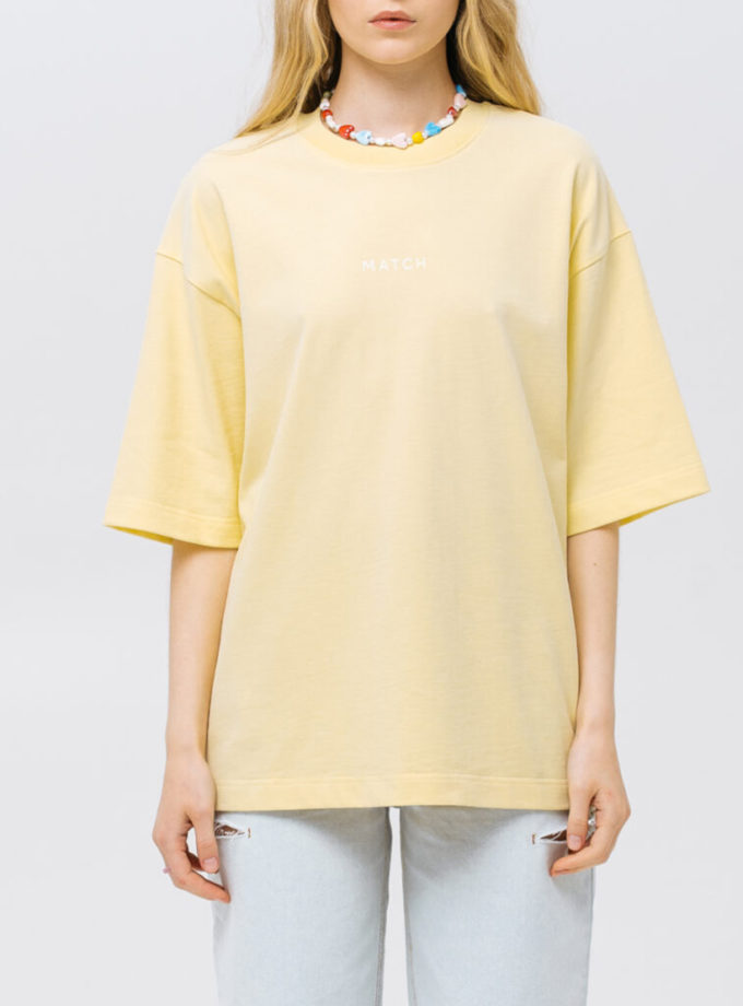 Футболка Yellow MATCH DENIM (MTCH_sp25-tshirt-yellow)