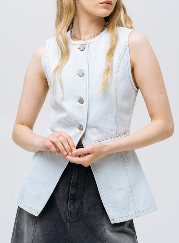 Жилет Light Blue Denim MATCH DENIM (MTCH_sp25-vest-lblue)