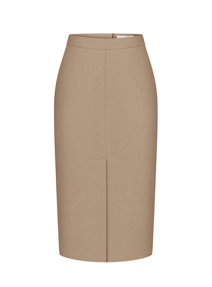 Спідниця з шліцею спереду бежева NAZARELL! (NZRLL_SD11-1)