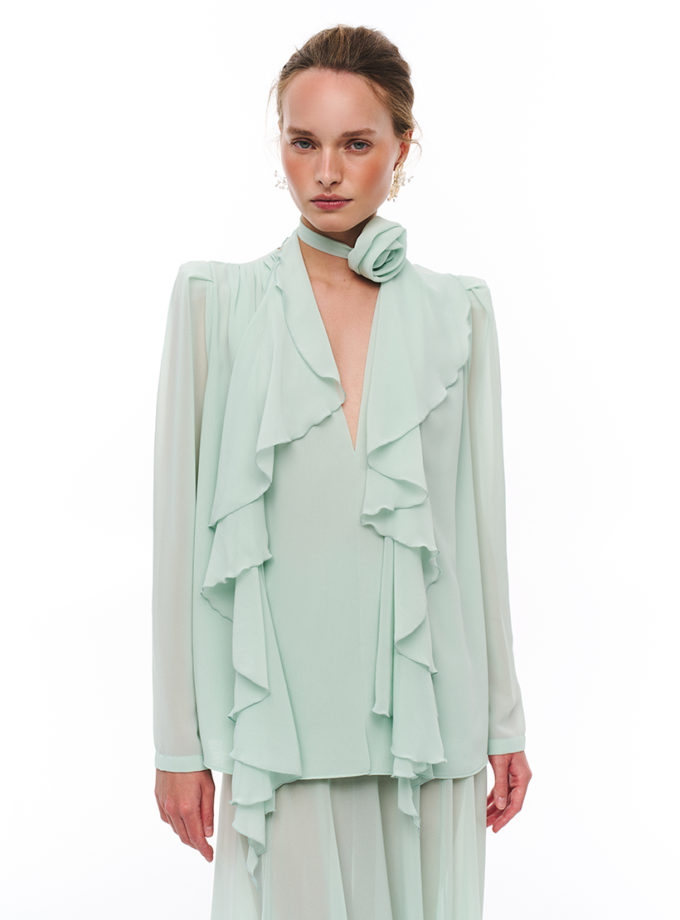 Блуза Rose  зелена MY x MY (MC_MY16025)