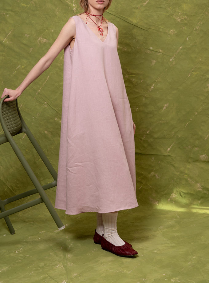 Пильно-рожева максі сукня DUGA (DG_DUGA_SS_08)