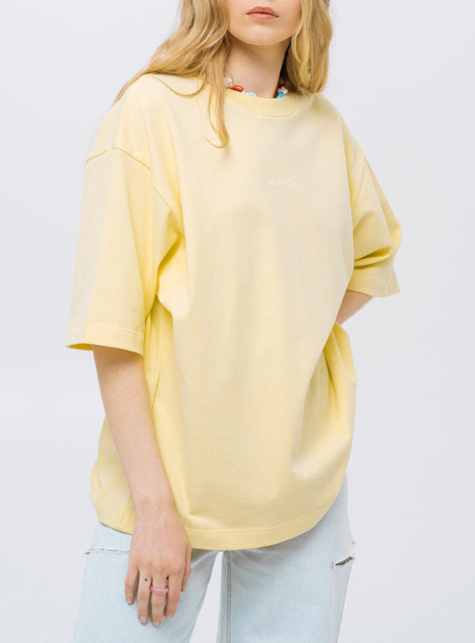 Футболка Yellow MATCH DENIM (MTCH_sp25-tshirt-yellow)
