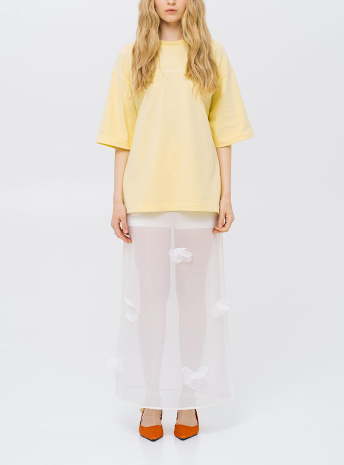 Футболка Yellow MATCH DENIM (MTCH_sp25-tshirt-yellow) - фото 6