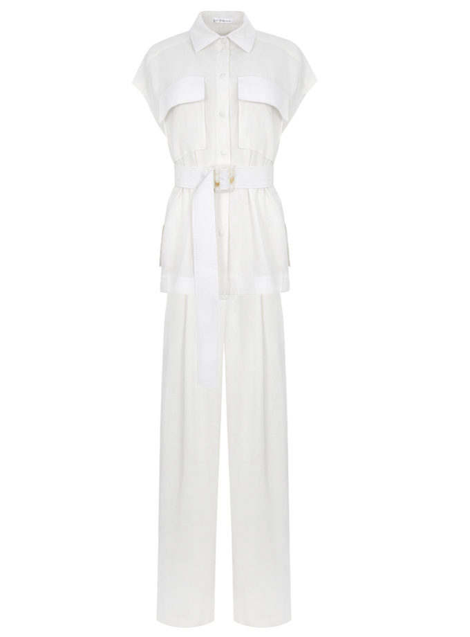 Костюм з брюками-палаццо із льону GET DRESSED. (GD_SS25_121)