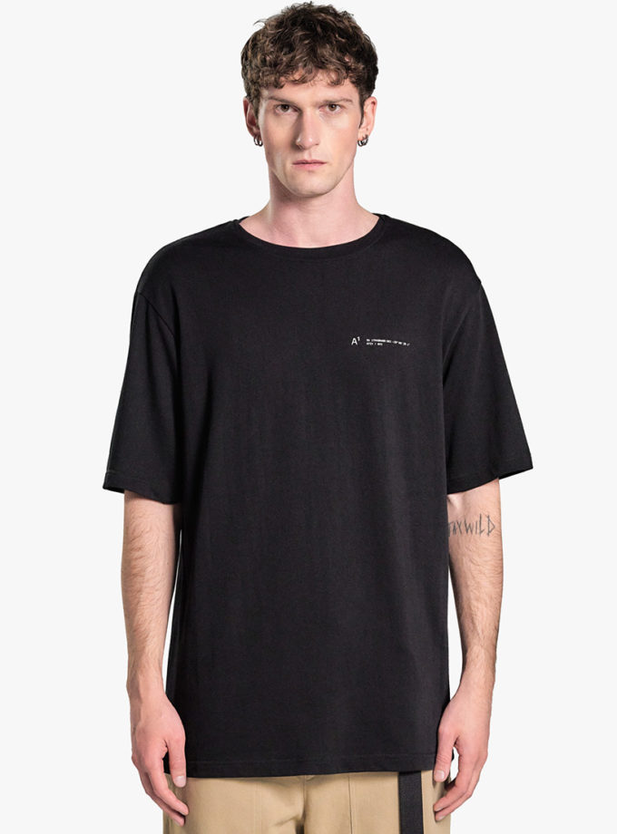 Футболка Overlap collar t-shirt black ACT.1 (ACT_SS25061)