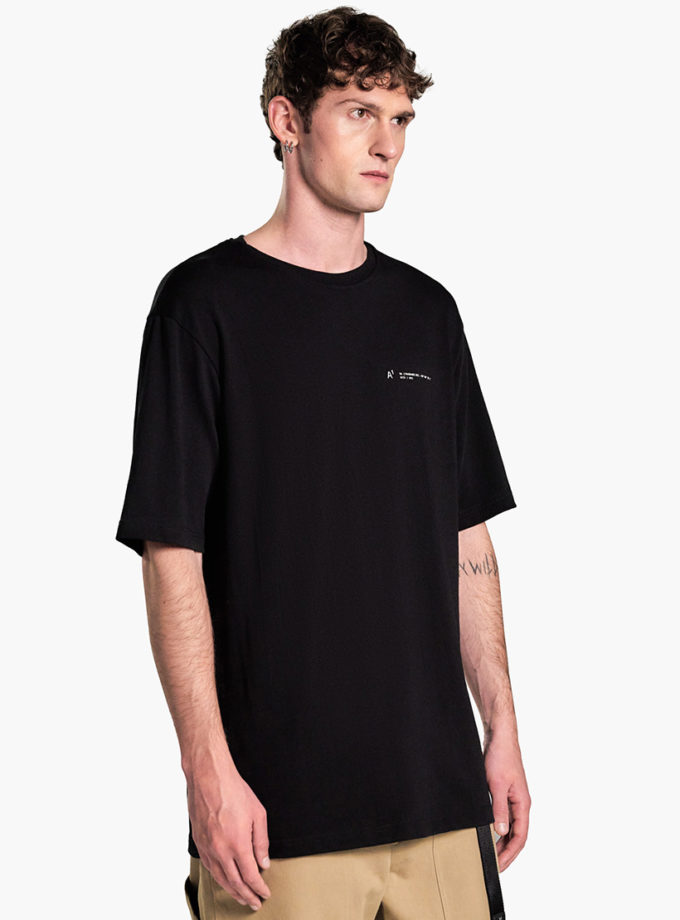 Футболка Overlap collar t-shirt black ACT.1 (ACT_SS25061)