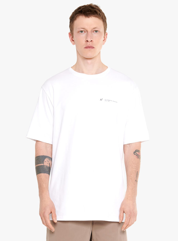 Футболка Overlap collar t-shirt white ACT.1 (ACT_SS25061-1)