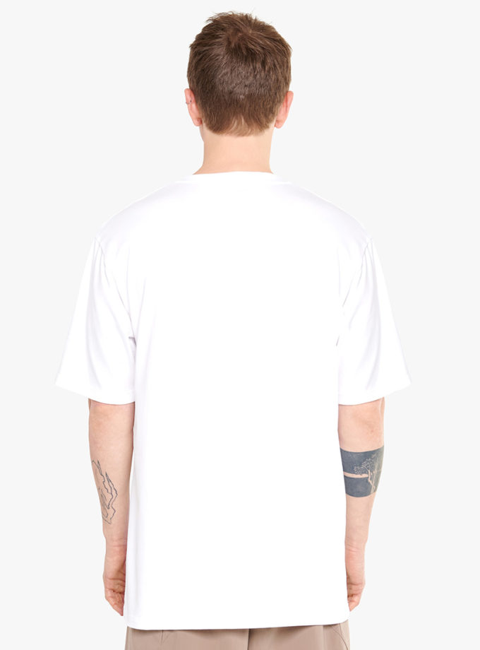Футболка Overlap collar t-shirt white ACT.1 (ACT_SS25061-1)