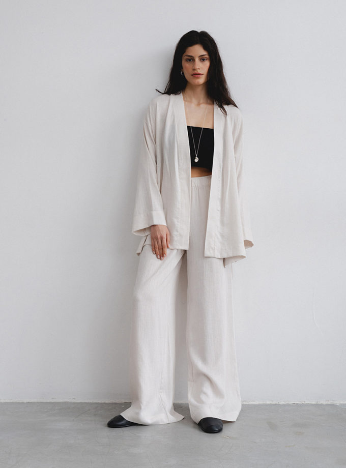 Комплект кімоно з штанами вівсянка BALCONY GARMENT (BLCN_1466)