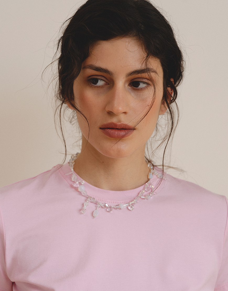 Balcony_summer25-478s Футболка приталена рожева BALCONY GARMENT (BLCN_1463) - фото 3