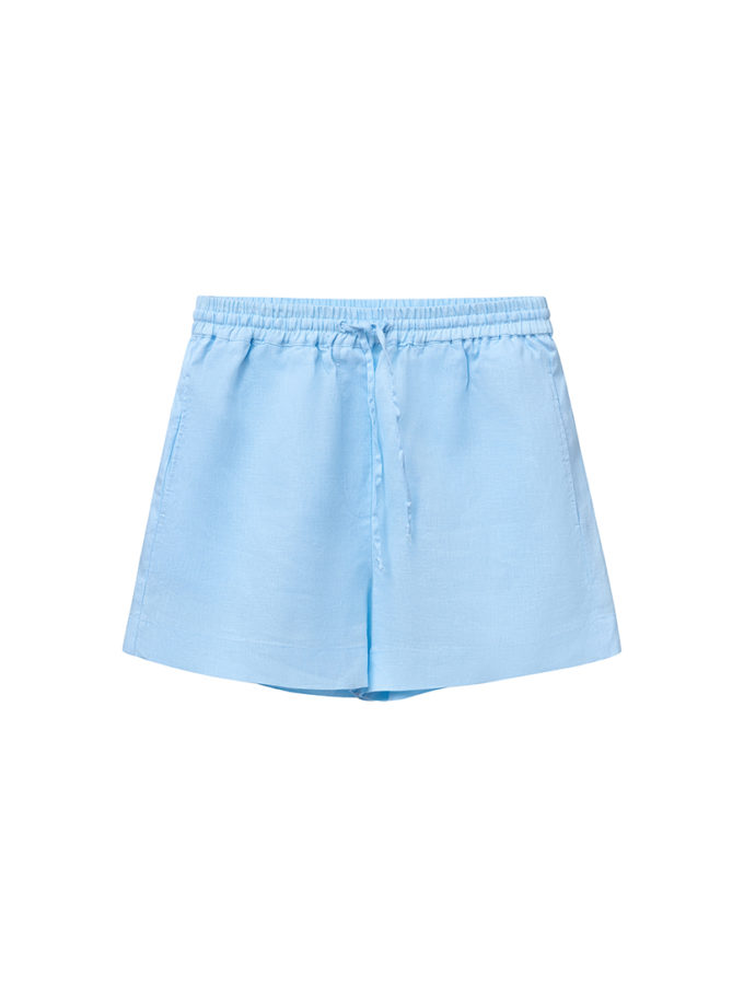 Лляні шорти блакитні NATALIA BAS (NatB_PLB-1)