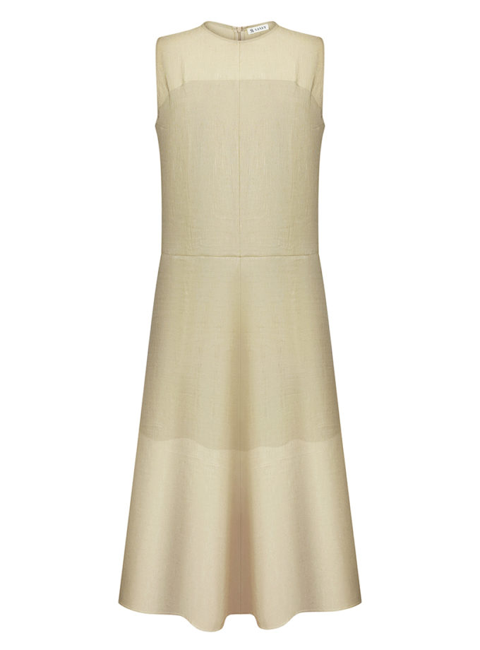 Сукня шовково-лляна в пісочному кольорі SANVY (SNV_SANDR_SL_2)