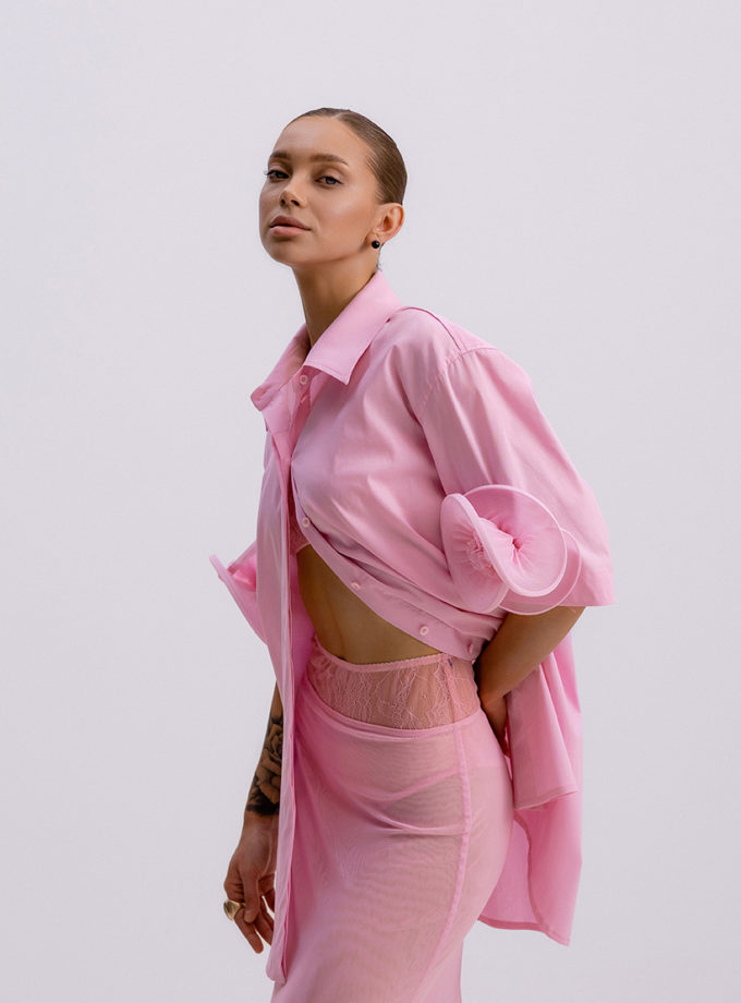 Сорочка Blossom Flow рожева ROSCA (RSС_SH_BF01)
