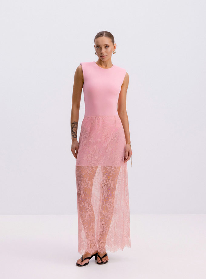 Спідниця Aurora Lace міді рожева ROSCA (RSС_SK_AUR01)