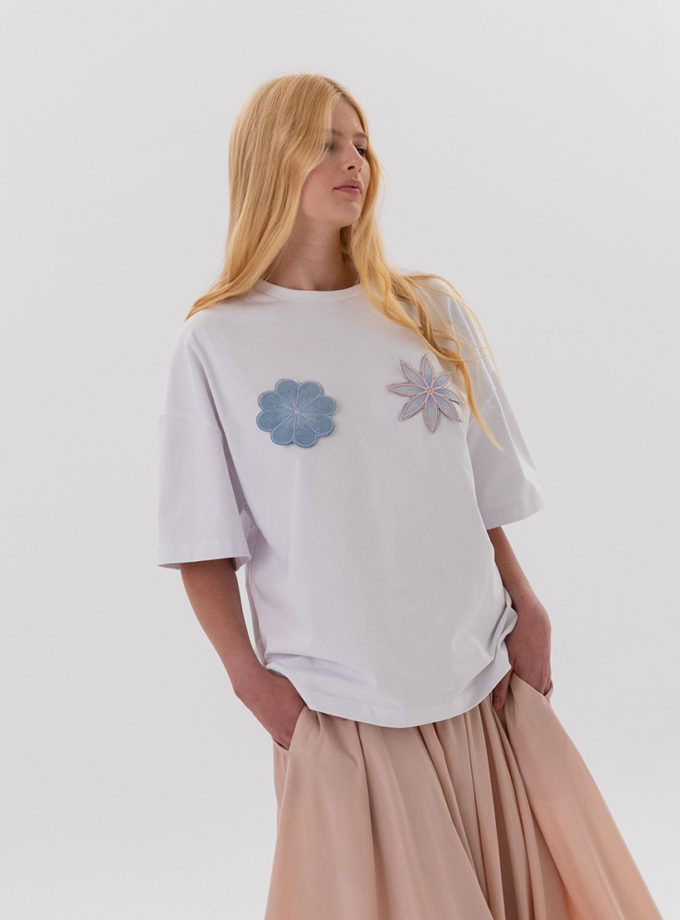 Футболка з квітами NAGRODZKI.S (NGRDZK_1060)