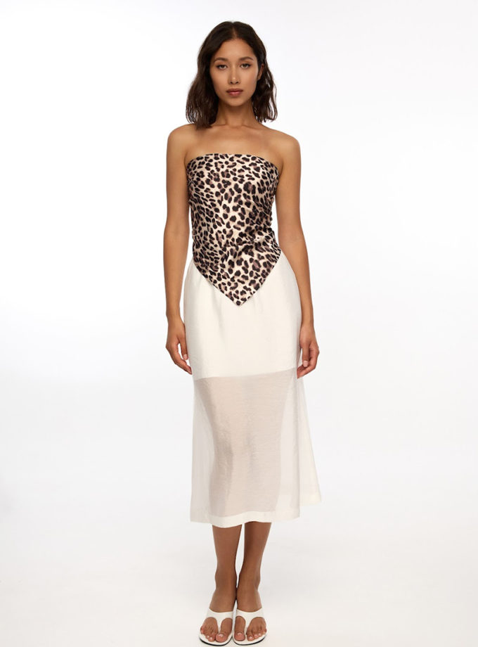 Хустина Delicate у леопардовий принт ATTIE (ATT_HDSCRFLEO06)