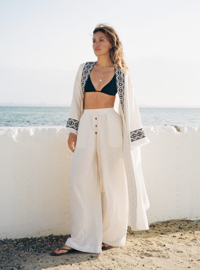 Лляні штани FIORE BIANCO (FRBC_FB_05_07)