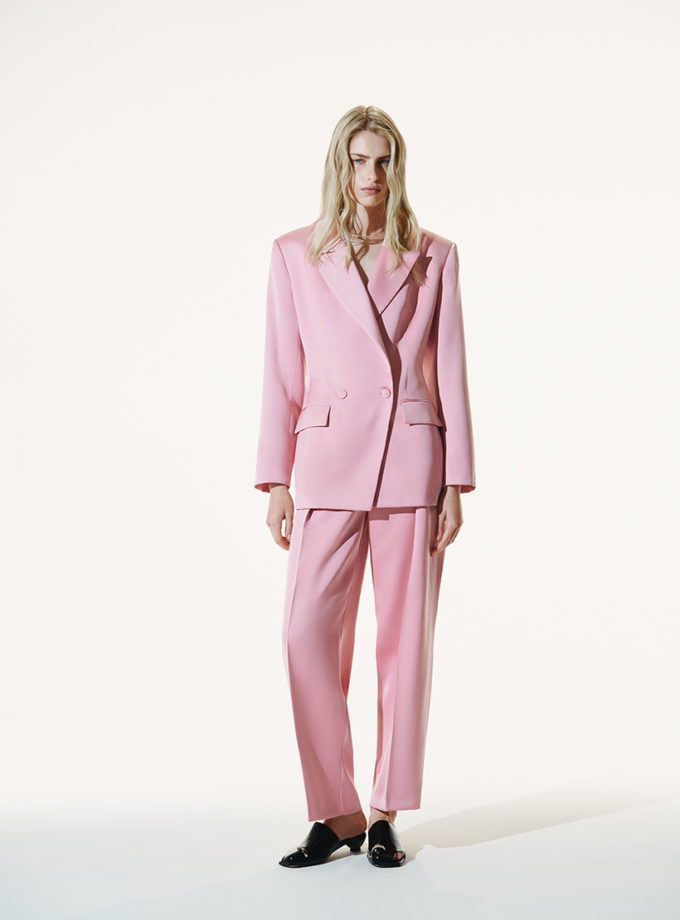 Костюм рожевий жакет і брюки AMBITNA (Ambtn_20)