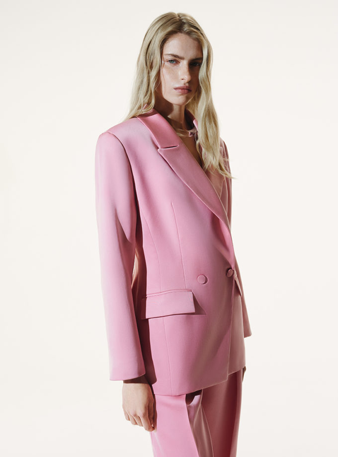 Костюм рожевий жакет і брюки AMBITNA (Ambtn_20)