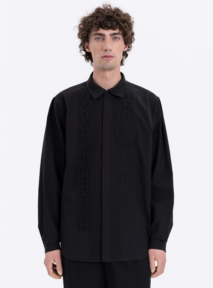 Чоловіча вишита сорочка Чорне озеро ETNODIM (ETN_sorochka-chorne-ozero)