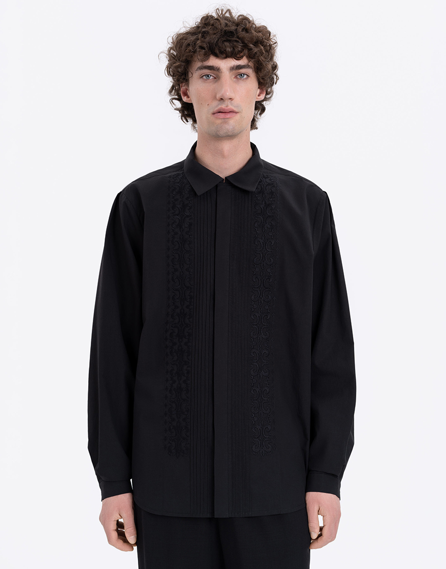 fjDNfRM60AmKisko4ar3UhrpD1NYjbldcHnChFB7 Чоловіча вишита сорочка Чорне озеро ETNODIM (ETN_sorochka-chorne-ozero) - фото 2