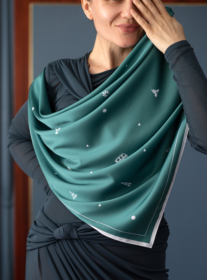 Хустинка Мій Київ SOFT25 (SOFT_h_k_zel_90)