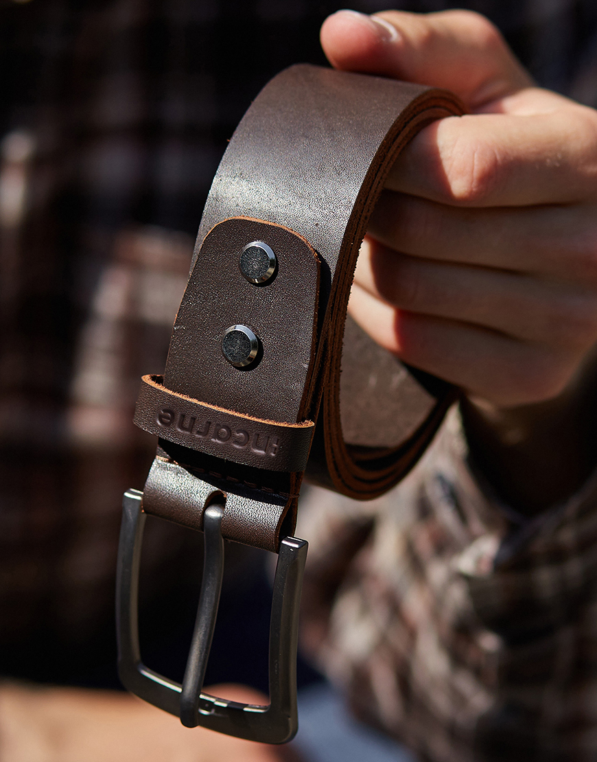 np-br-6 Ремінь з натуральної шкіри New Parallel коричневий INCARNE (INCRN_new-parallel-brown) - фото 4